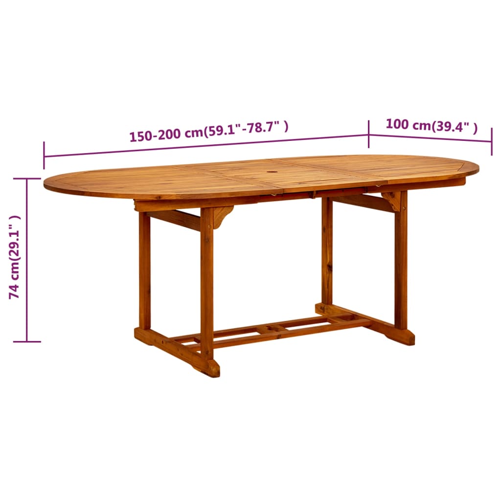 8718475965749_g_en_hd_8 vidaXL Garden Table 200x100x75 cm Solid Wood Acacia - Image 9