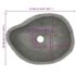 vidaXL Basin River Stone Oval (36-46)x(29-36) cm - Image 9