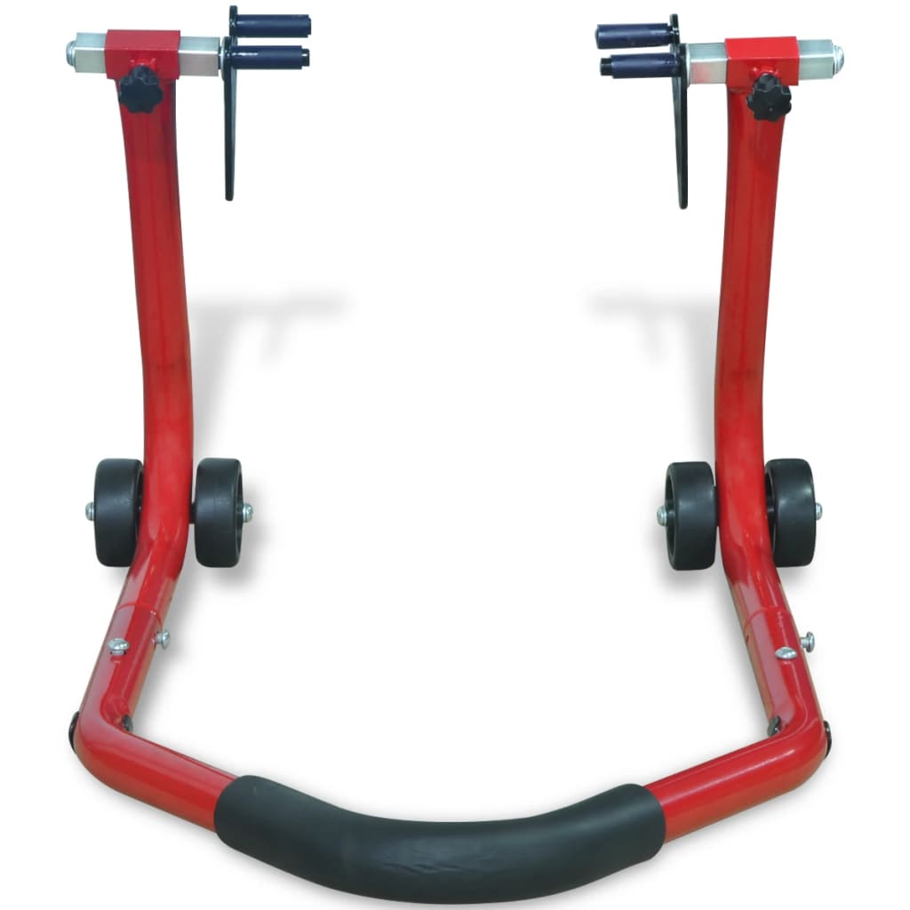 8718475968962_g_en_hd_1 vidaXL Motorcycle Front Stand Red - Image 2