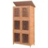 vidaXL Animal Rabbit Cage 6 Rooms Wood - Image 2