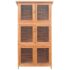 vidaXL Animal Rabbit Cage 6 Rooms Wood - Image 4
