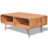vidaXL Coffee Table 90x55.5x38.5 cm Solid Paulownia Wood Brown