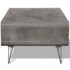 vidaXL Coffee Table 90x55.5x38.5 cm Solid Paulownia Wood Grey - Image 4