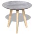 vidaXL Two Piece Side Table/Coffee Table Set 55 cm&44 cm Concrete Grey - Image 3