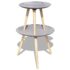 vidaXL Two Piece Side Table/Coffee Table Set 55 cm&44 cm Concrete Grey - Image 6