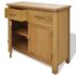 vidaXL Sideboard 90x33.5x83 cm Solid Oak Wood - Image 4