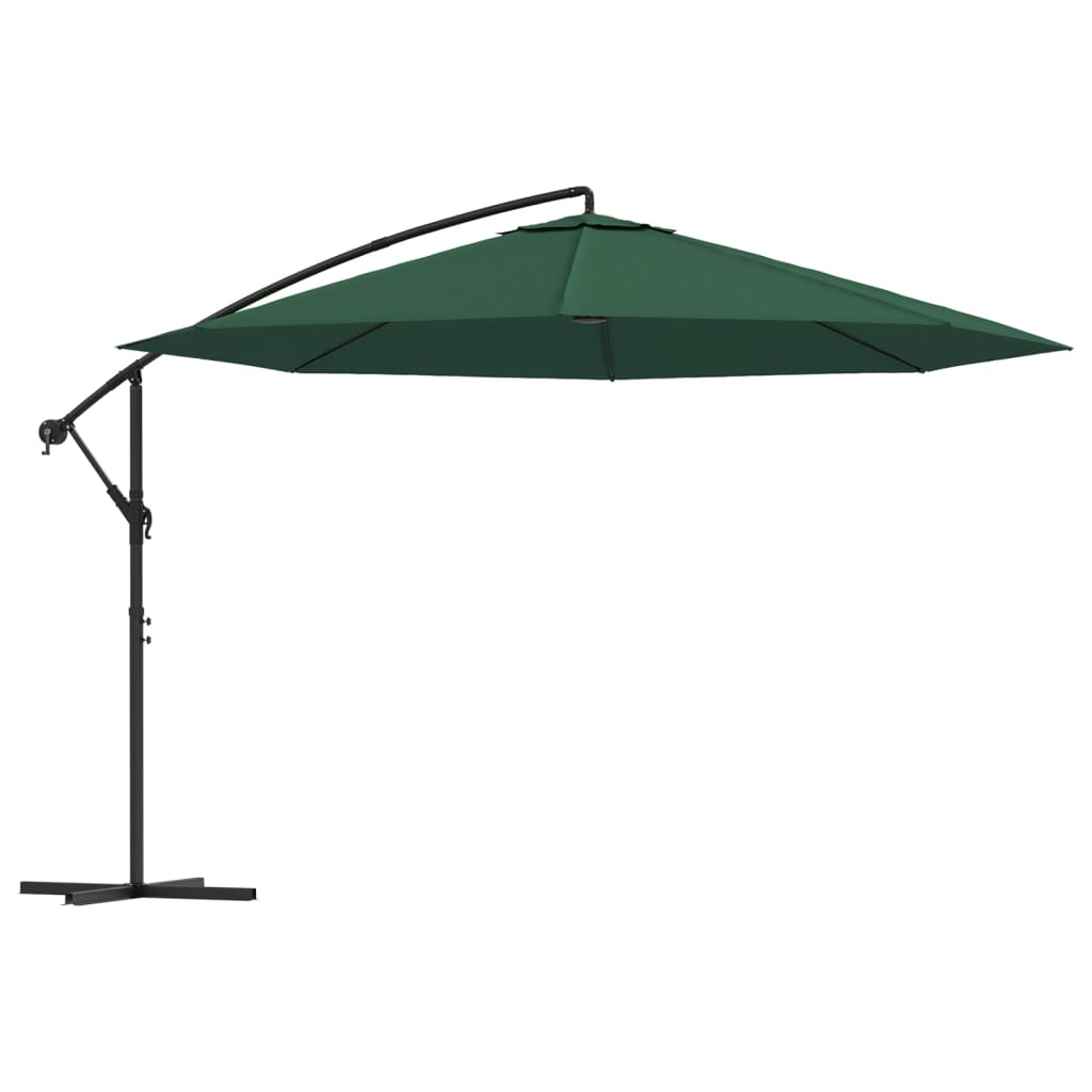 8718475971078_a_en_hd_1 vidaXL Cantilever Garden Parasol 3.5 m Green - Image 2
