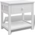 vidaXL Bedside Cabinet Wood White - Image 2
