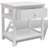 vidaXL Bedside Cabinet Wood White - Image 5