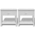 vidaXL Bedside Cabinets 2 pcs Wood White - Image 4
