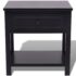 vidaXL Bedside Cabinet Wood Black - Image 4