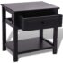 vidaXL Bedside Cabinet Wood Black - Image 5