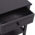 vidaXL Bedside Cabinet Wood Black - Image 6