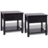 vidaXL Bedside Cabinets 2 pcs Wood Black - Image 2