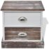 vidaXL Bedside Cabinets 2 pcs Brown and White - Image 4