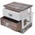 vidaXL Bedside Cabinets 2 pcs Brown and White - Image 5