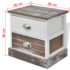 vidaXL Bedside Cabinets 2 pcs Brown and White - Image 9