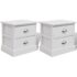 vidaXL French Bedside Cabinets 2 pcs White - Image 2