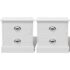 vidaXL French Bedside Cabinets 2 pcs White - Image 4