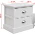 vidaXL French Bedside Cabinets 2 pcs White - Image 7