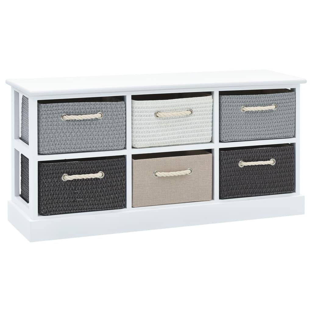 8718475971450_a_en_hd_1 vidaXL Storage Bench 6 Drawers Wood - Image 2