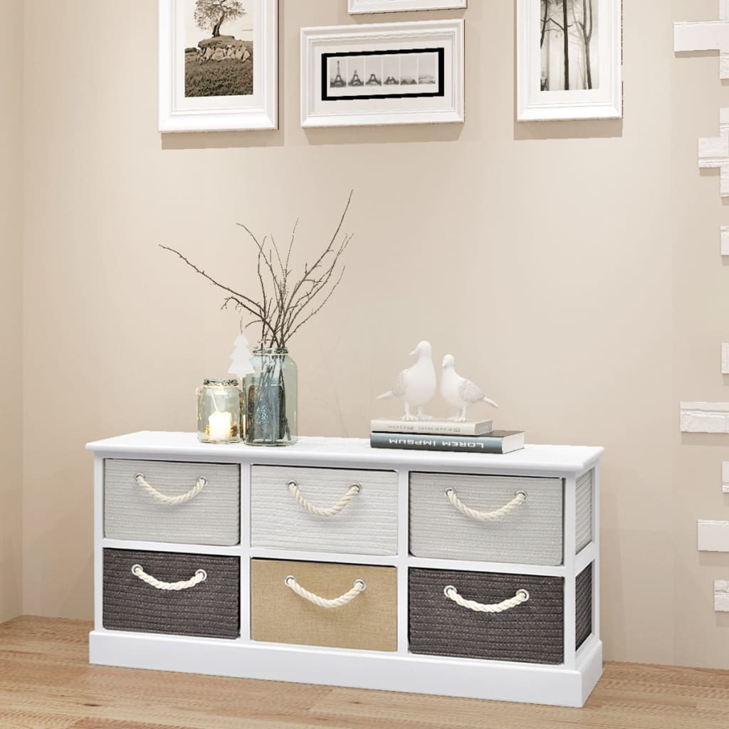 8718475971450_m_en_hd_1 vidaXL Storage Bench 6 Drawers Wood - Image 1