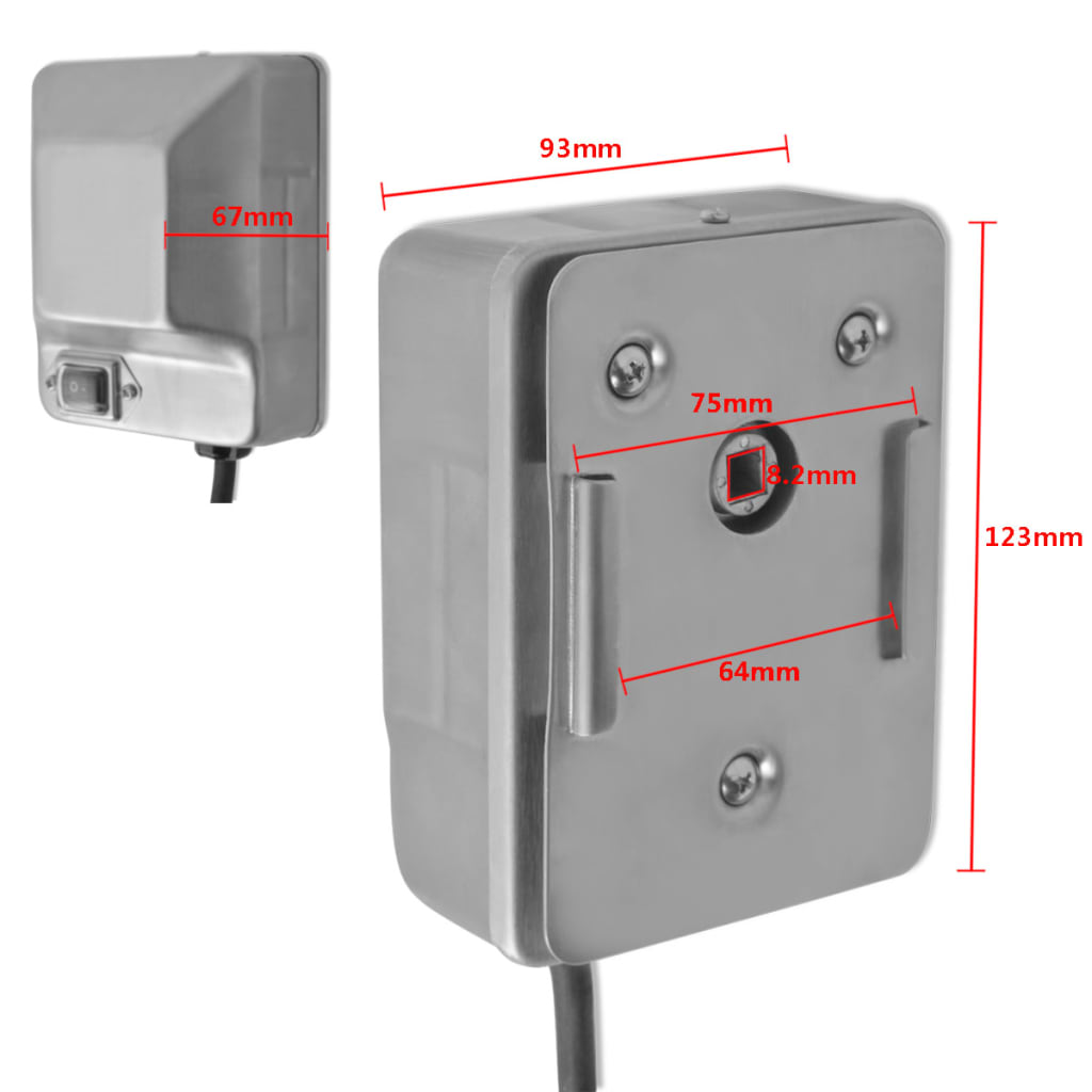 8718475972129_g_en_hd_3 vidaXL BBQ Rotisserie Spit Motor Stainless Steel 4 W - Image 4