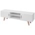 vidaXL TV Stand MDF 150x35x48.5 cm High Gloss White