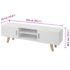 vidaXL TV Stand MDF 150x35x48.5 cm High Gloss White - Image 7