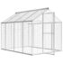 vidaXL Outdoor Aviary Aluminium 178x242x192 cm - Image 4