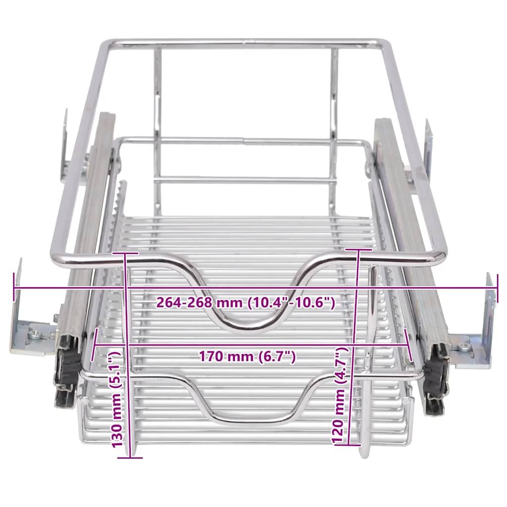 8718475973577_g_en_hd_6 vidaXL Pull-Out Wire Baskets 2 pcs Silver 300 mm - Image 8