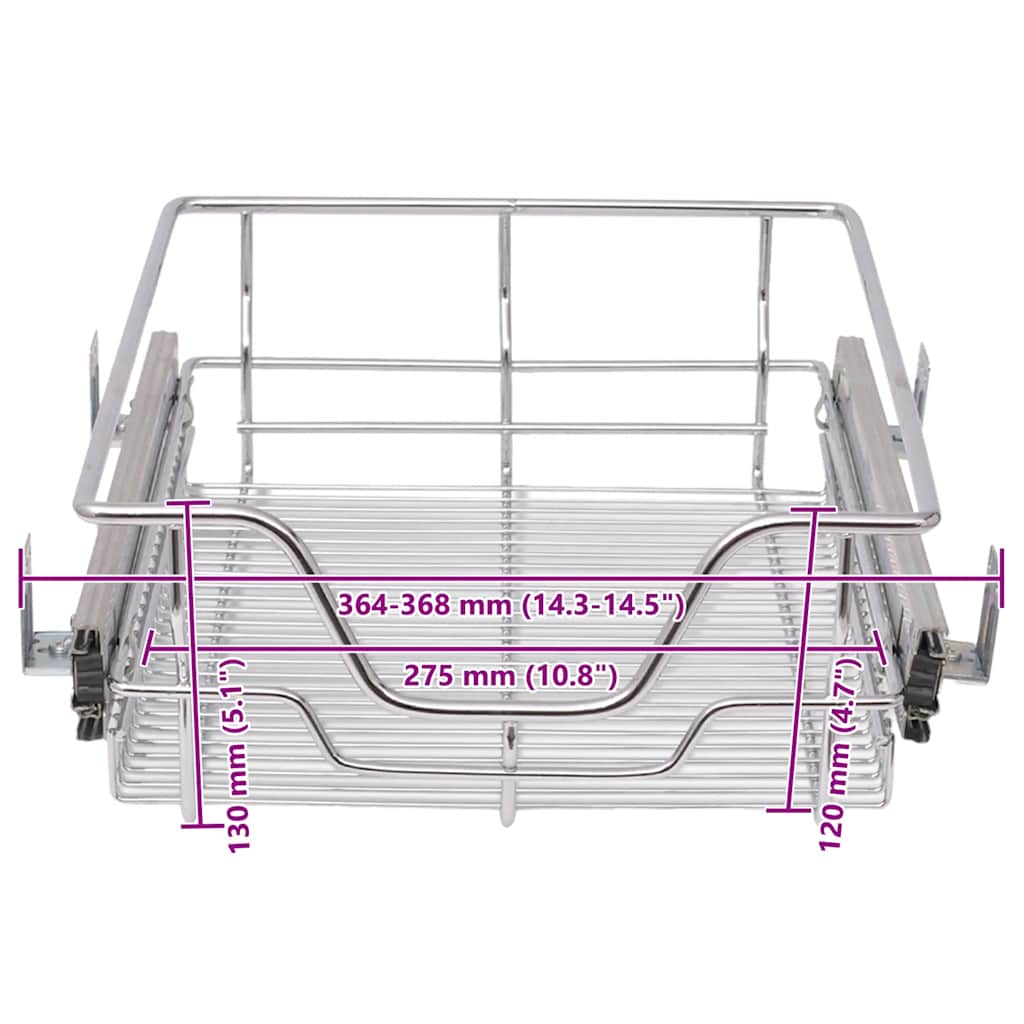 8718475973584_g_en_hd_6 vidaXL Pull-Out Wire Baskets 2 pcs Silver 400 mm - Image 8