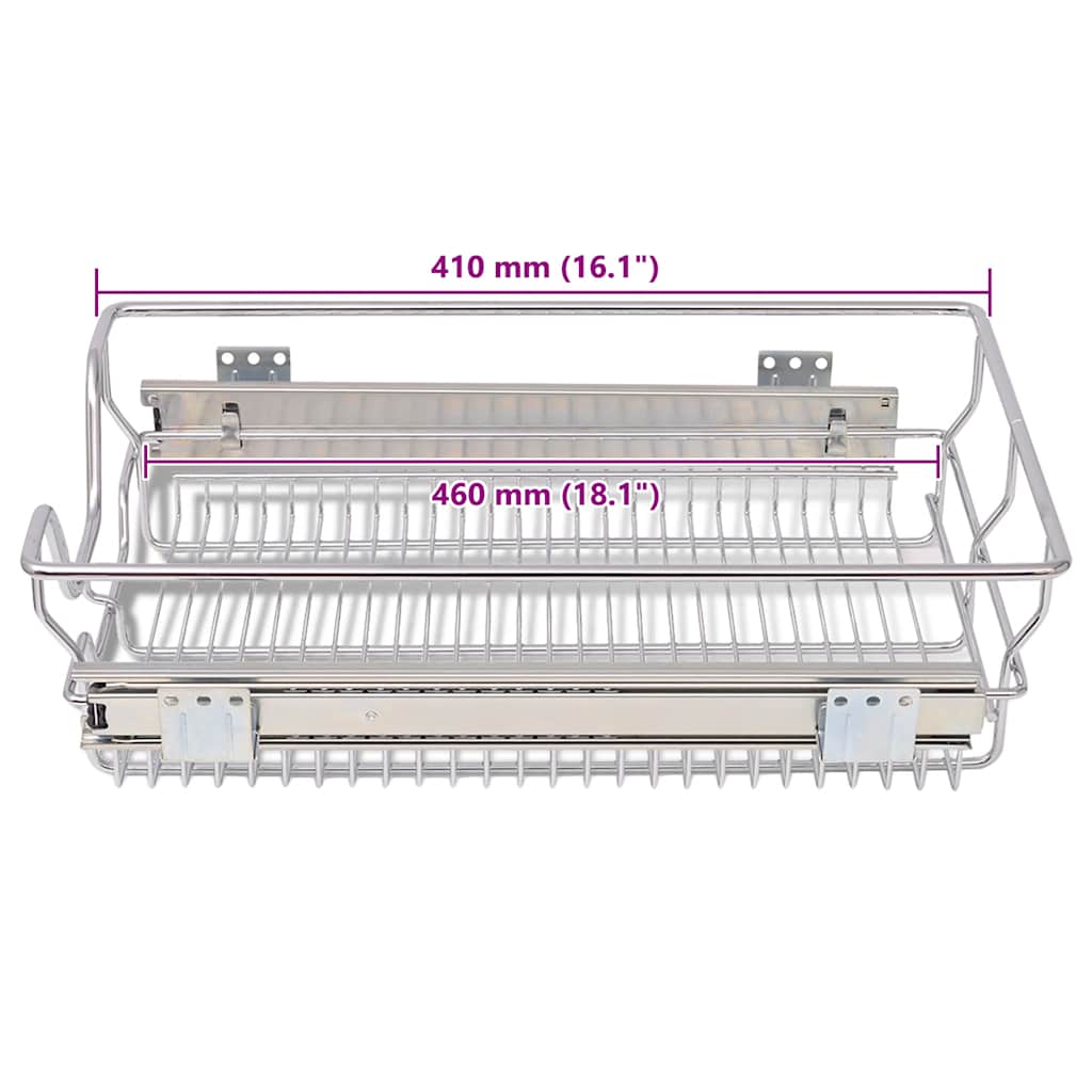 8718475973584_g_en_hd_7 vidaXL Pull-Out Wire Baskets 2 pcs Silver 400 mm - Image 9