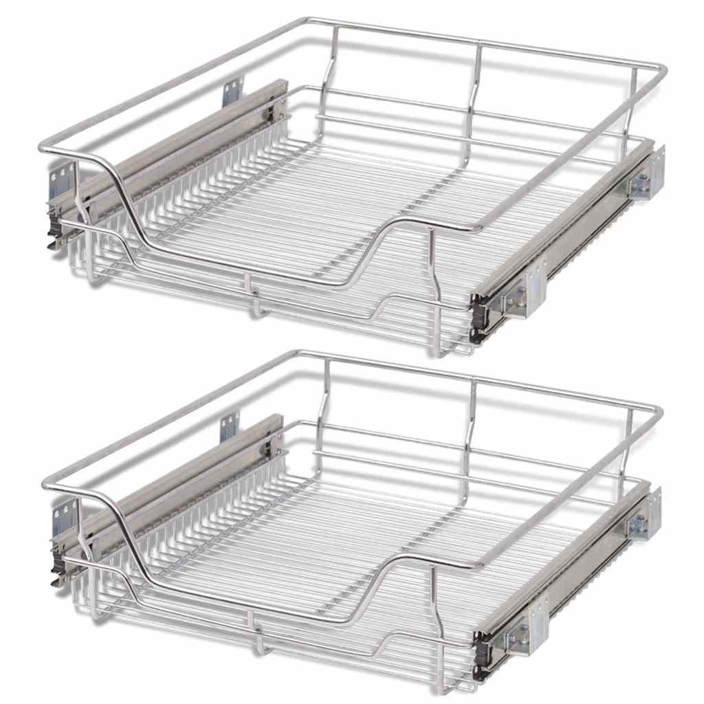 8718475973591_a_en_hd_1 vidaXL Pull-Out Wire Baskets 2 pcs Silver 500 mm - Image 2