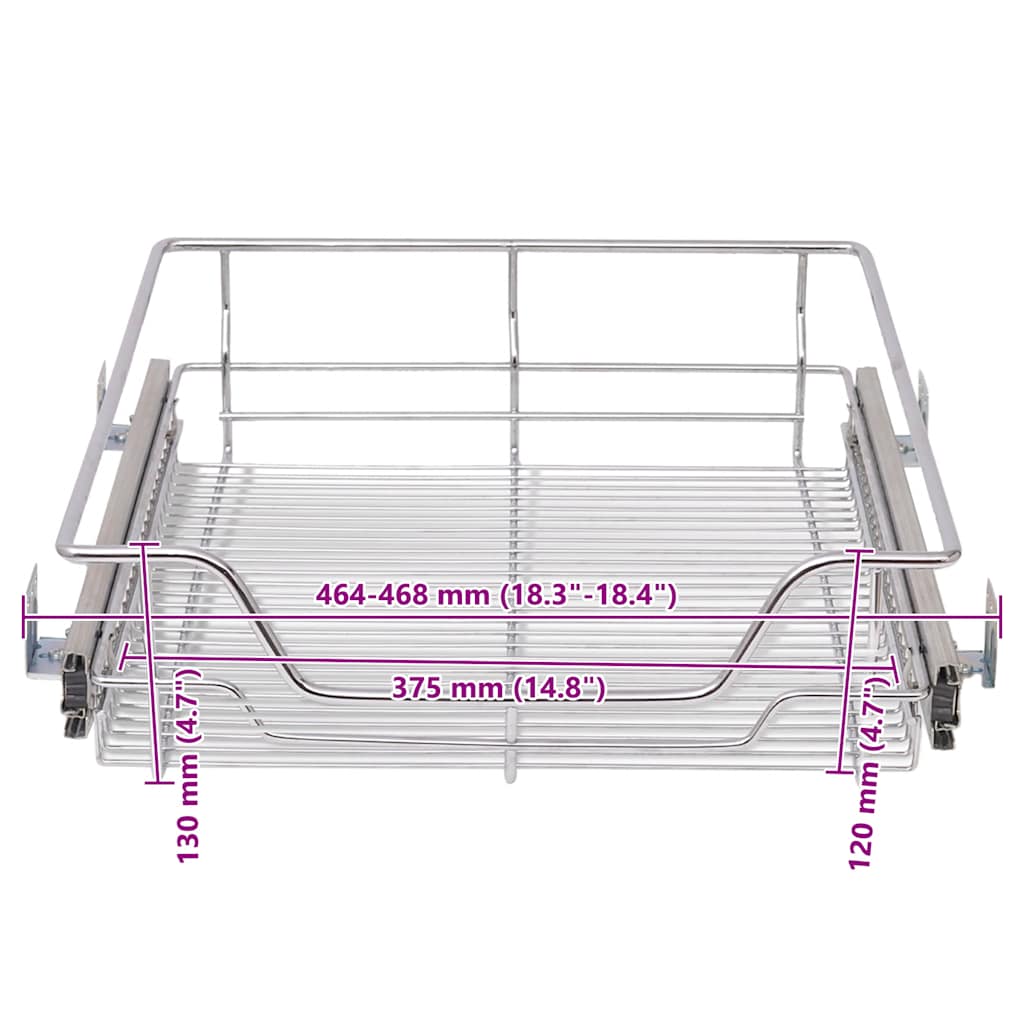 8718475973591_g_en_hd_6 vidaXL Pull-Out Wire Baskets 2 pcs Silver 500 mm - Image 8