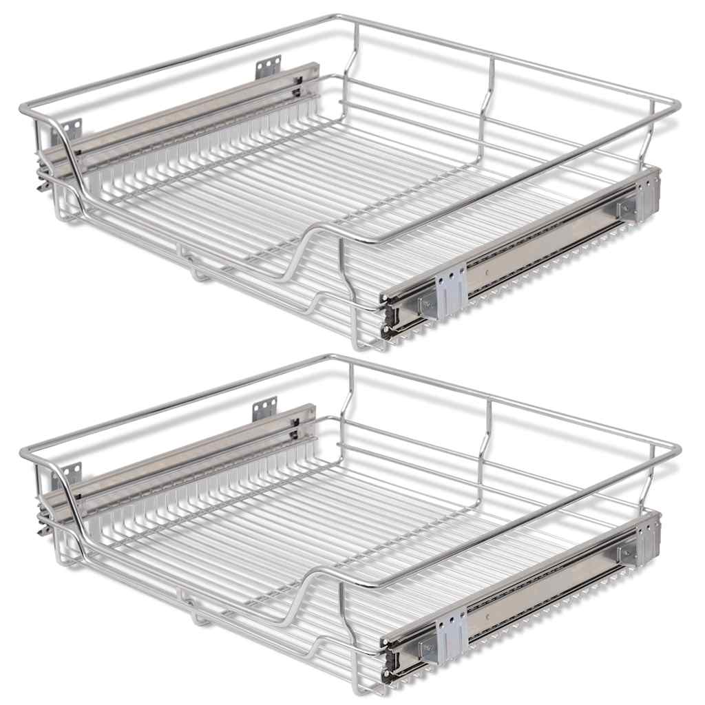 8718475973607_a_en_hd_1 vidaXL Pull-Out Wire Baskets 2 pcs Silver 600 mm - Image 2