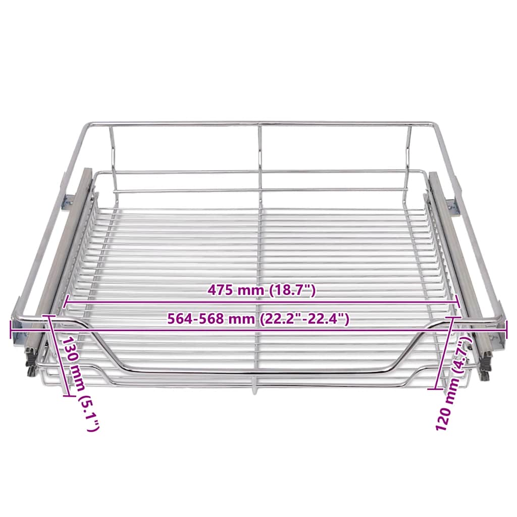 8718475973607_g_en_hd_6 vidaXL Pull-Out Wire Baskets 2 pcs Silver 600 mm - Image 8