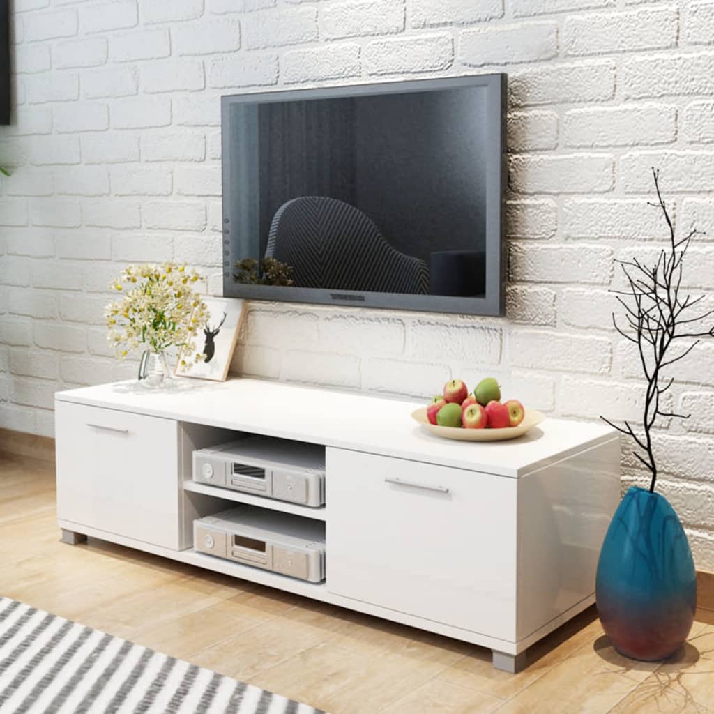 8718475977209_m_en_hd_1 vidaXL TV Cabinet High-Gloss White 120x40.5x35 cm - Image 1
