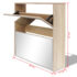 vidaXL Shoe Cabinet 2-Layer Mirror Oak 63x17x67 cm - Image 7