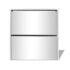 vidaXL Shoe Cabinet 2-Layer Mirror White 63x17x67 cm - Image 5