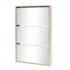 vidaXL Shoe Cabinet 3-Layer Mirror Oak 63x17x102.5 cm - Image 2