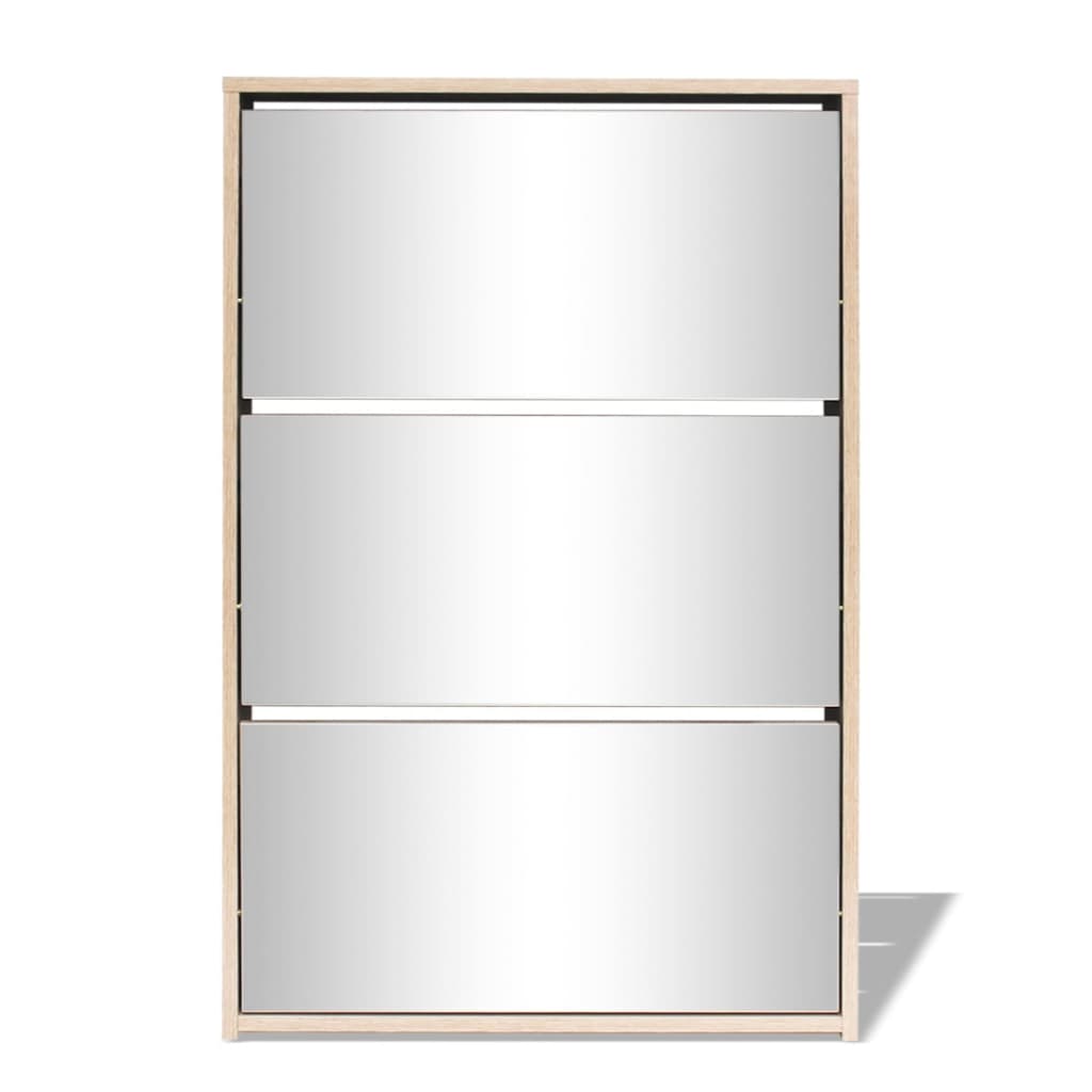 8718475977261_g_en_hd_1 vidaXL Shoe Cabinet 3-Layer Mirror Oak 63x17x102.5 cm - Image 4