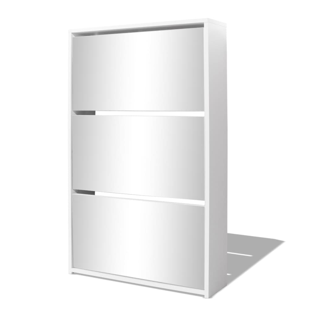 8718475977278_a_en_hd_1 vidaXL Shoe Cabinet 3-Layer Mirror White 63x17x102.5 cm - Image 2