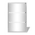 vidaXL Shoe Cabinet 3-Layer Mirror White 63x17x102.5 cm - Image 4
