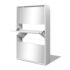 vidaXL Shoe Cabinet 3-Layer Mirror White 63x17x102.5 cm - Image 5
