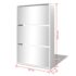 vidaXL Shoe Cabinet 3-Layer Mirror White 63x17x102.5 cm - Image 6