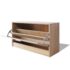vidaXL Shoe Storage Bench Oak 80x24x45 cm - Image 5