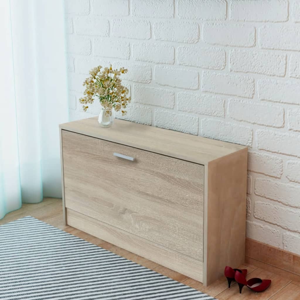 8718475977285_m_en_hd_1 vidaXL Shoe Storage Bench Oak 80x24x45 cm - Image 1