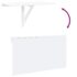 vidaXL Folding Wall Table White 100x60 cm - Image 9