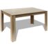 vidaXL Dining Table 140x80x75 cm Oak - Image 2